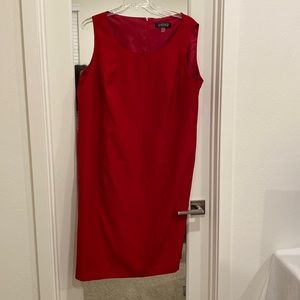 Kasper Red Sheath Dress Size 22W